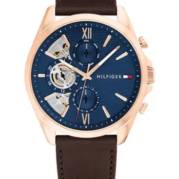Tommy Hilfiger Men Dial & Leather Straps Chronograph Analogue Watch TH1710645-71