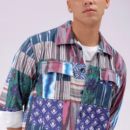 The Indian Garage Co Men Cutaway Collar Abstract Printed Casual Shirt-image-26