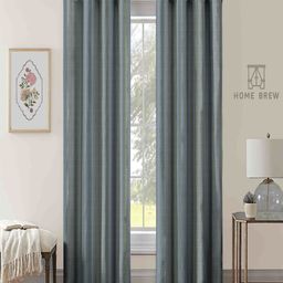 Aura Green & Grey 2 Pieces Printed Black Out Door Curtains-3