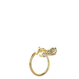 VALANOVA 18Kt Gold Nosepin 0.31gms with Certified Lab Grown Diamond 0.04cts-image-55