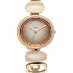 Titan Women Brass Printed Dial & Bracelet Style Straps Analogue Watch 95146KD03-image-24