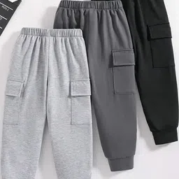 YK X Trampoline Unisex Kids Relaxed Cargos Trousers-picture-40