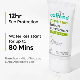 MCaffeine Set of 2 Green Tea SPF50 PA++ Sunscreen Lotion with Caffeine - 50 ml each image 2