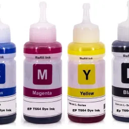 verena for Ep T664 Dye Ink Compatible EcoTank Inkjet Printer Black + Tri Color Combo Pack Ink Bottle-17