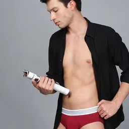 Mast & Harbour Men Pack of 2 Ultra-Soft & Breathable Basic Briefs MnH_001_BRF_MRN/GW/_2PC image 3