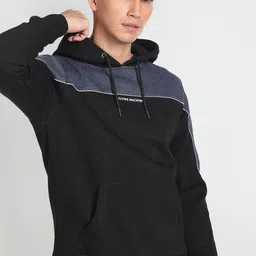 Flying Machine Men Colourblocked Hooded Sweatshirt-image-75