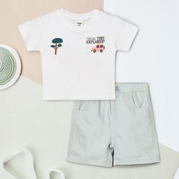 max Boys Printed T-shirt with Shorts-picture-32