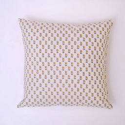 Block N Style White & Yellow Floral Square Cushion Covers-10
