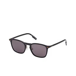 Ermenegildo Zegna Full RimUV Protected Square Sunglasses EZ0211-H 52 01A-Grey-image-12
