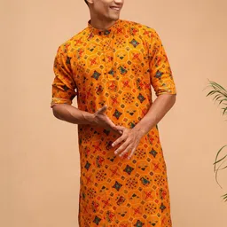 VASTRAMAY Men Floral Printed Kurta-picture-46