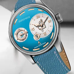 DOUBLERUN Men Dial & Leather Straps Analogue Chronograph Watch H05N15042-image-82