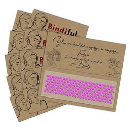 Comet Busters Set Of 10 Bindiful Beautiful Traditional Designer Bindi - Light Pink-17