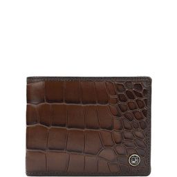 Da Milano Men Textured Leather Three Fold Wallet-47