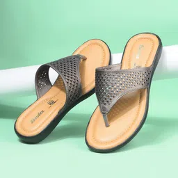 Bata Women Round Toe T-Strap Flats-picture-24