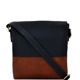 yelloe Men Colourblocked Messenger Bag-55