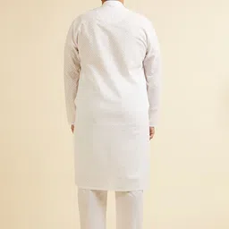 Manyavar Men Regular Thread Work Kurta with Pyjamas image 4
