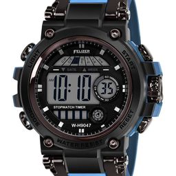 FELIZER Men Embellished Dial & Textured Straps Analogue and Digital Watch H9047-LSKA-Blue image 5