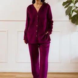 FEATHERS CLOSET Woollen Night suit-image-44