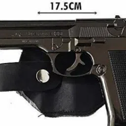 Metal Gun/Pistol Shape Barrel Pull Back System & Holster Pocket Lighter Pocket Lighter myfirstdot Pocket Lighter-image-1