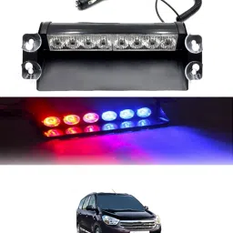12V Red & Blue Dash 8Led Police Strobe Flash Warning Light For Car/SUV/Jeep-178 Fog Lamp Car, Truck, Van LED for Renault (12 V, 55 W)-image-63
