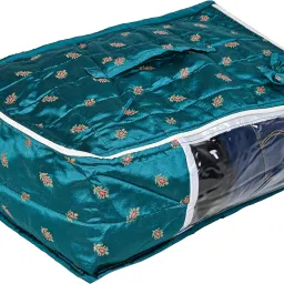 BMAP Quilted 3 Layered Foldable Saree Covers/Clothes Storage Bag Cotton Laundry Bag-picture-21