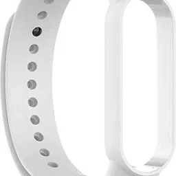 Aageej soft silicon band strap/ belt for mi 5 and mi 6 (black , white ) ( pack of 2) Smart Band Strap image 2