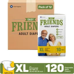 Easy Unisex Adult Diapers Extra Large Waist Size Adult Diapers - XL-47