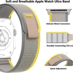 Like Star Trail Loop Strap Compatible with Apple Watch Strap Ultra 42/44/45/49mm, Nylon Weave Sport Loop Adjustable Strap for iWatch Ultra Series 8/7/6/5/4/3/2/1SE Smart Watch Strap image 2