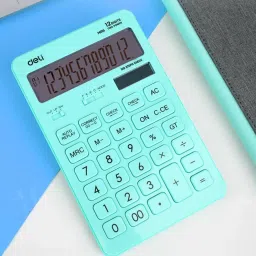 deli EM01531 12D Desktop Calculator LCD Display Compact Calculator 3 Years Warranty Basic Calculator image 3