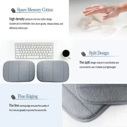 Wonder Work Portable Computer Elbow Wrist Pad Memory Foam Desktop Mouse Arm Rest Support Mat Memory Foam Keyboard and Mouse Pad Wrist Rest image 4