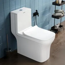 Ceramic One Piece Western Toilet Commode with Soft Close Toilet Seat, Commode with Washdown Flush System, Floor Mounted European Commode Toilet-SCP Western Commode-picture-27