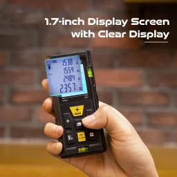 deli DL4168 3V Laser Distance Measure Up to 40M Range Continuous Distance Laser Range Finder image 4