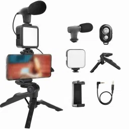 FITRIC Vlogging Kit for Recording YouTube Videos, Podcasting & Content Creation Monopod Tripod Kit, Monopod Kit, Tripod-18