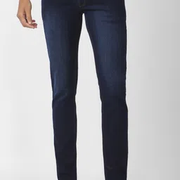 peter england Men Skinny Mid Rise Dark Blue Jeans-picture-27