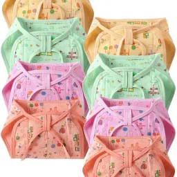 new born Baby's Cotton Cloth Langot U Shaped Washable and Reusable Nappies-44