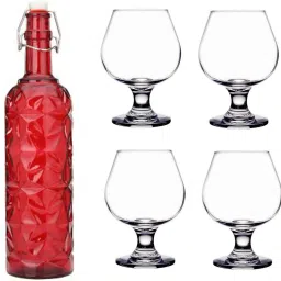 Combo Of Bottle And Glass Set -A1182 Jug Bottle Glass Set-image-61
