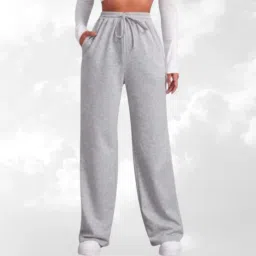 Women Solid Grey Track Pants-image-57