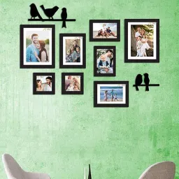art street Ivy Set Of 8 Black Wood Collage Photo Frames-picture-10