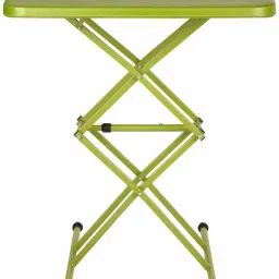 Scissor Height Adjusting Table, Mehandi Green Plastic Study Table-3