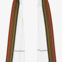 Cotton Blend Striped White Men Dupatta-image-77
