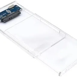 Rhobos Transparent SSD Case – Plug & Play, High-Speed USB 3.0 for HDD/SSD Devices 2.5 inch Fast Transfer Speed Up to 5 Gbps & Up to 4TB Storage Capacity 2.5 SATA SSD HDD image 3