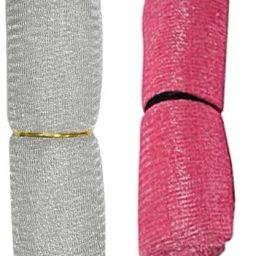 5mtr Silver 5mtr Pink Mesh Net for Bouquet Decor, Trousseau Gift Packing-image-38