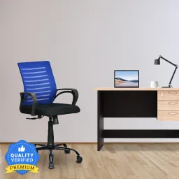 Giza Mid Back Ergonomic | Adjustable Height | Swivel | Push Back | Executive Fabric Office Arm Chair-image-79