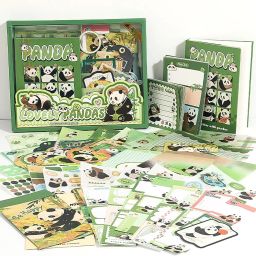 346pcs Aesthetic Journal Supplies Kit, Perfect for Gifting, Panda Theme, Scrapbook Kit-picture-20