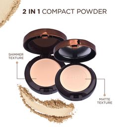Seven Seas 2 In 1 HD Oil Control Matte Finish Compact Powder 23 g- Skin 01 image 5