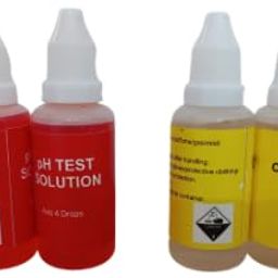 generic OCEANAPOOL Swimming Pool Test Kit REFILL PACK(30ML EACH X 2 SETS)- pH and Free Chlorine Water Test Solution image 1