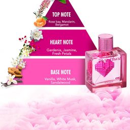 CFS Pure Heart Pink Eau De Parfum 100ml & For You Perfume- 25ml image 4