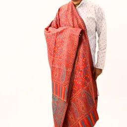 Sprha Wool Embellished Men, Women Shawl-image-36