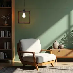 Quattro Brown Solid Wood Single Hanging Light by Symplify-picture-44