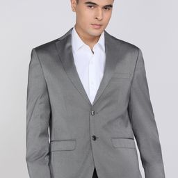 peter england Men Checkered Tuxedo Style Formal Blazer-picture-15